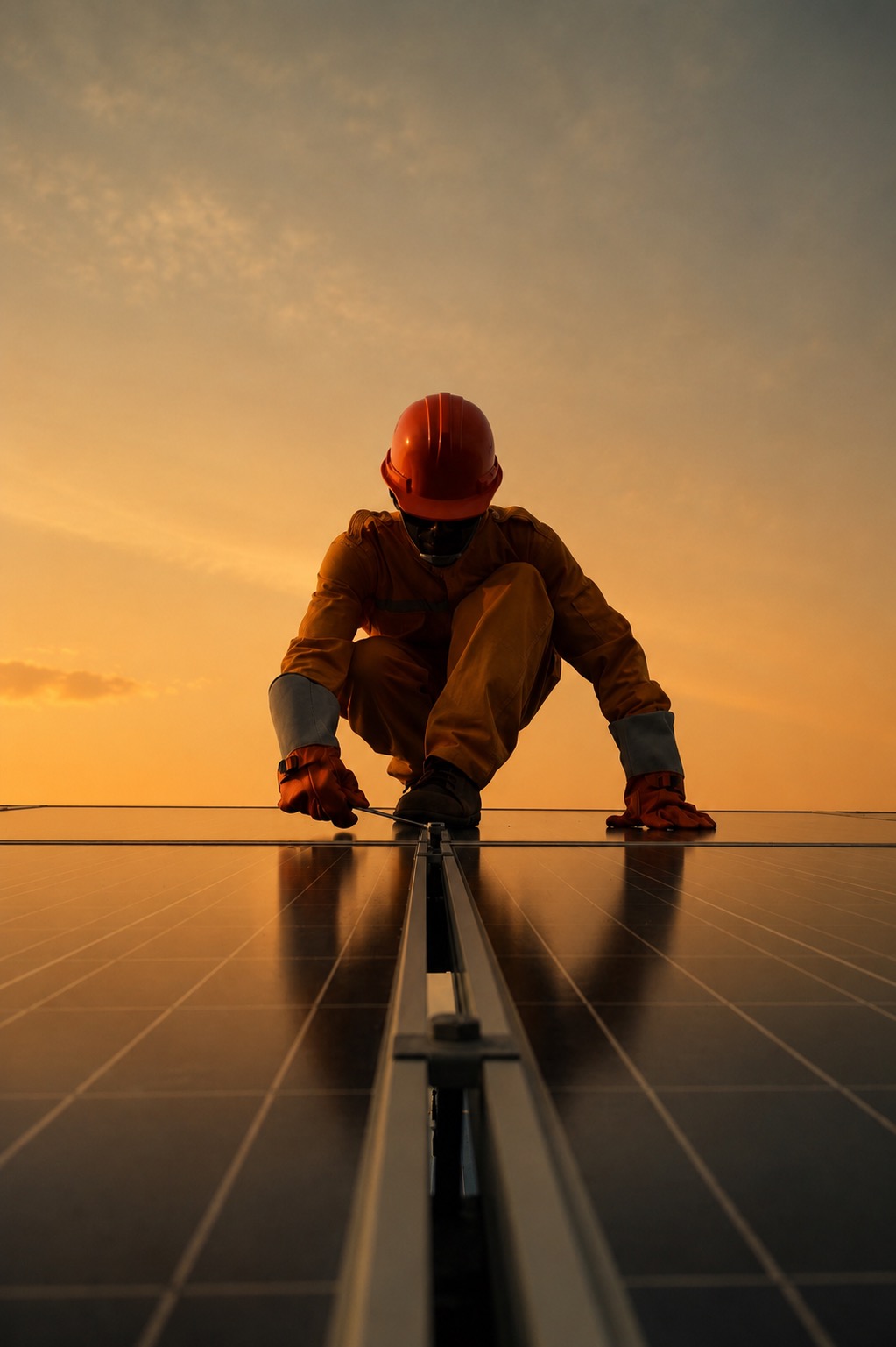 Installateur partenaire Joya sur une toiture solaire